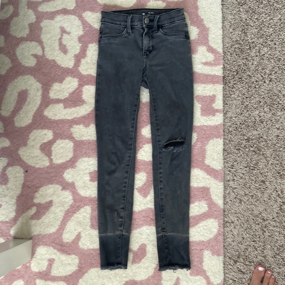 Really cute just do not fit anymore!! No rips or stains! Look brand new!!!